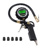 Manomètre numérique 0-200 PSI infaltor de pneu avec affichage LCD tuyau en caoutchouc raccord rapide coupleur