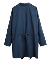 Manteau neuf Trench Manteau Solide Lapel Manteau À Rouleau Manches Casual Gilet Ouvert