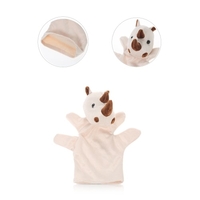 Marionnettes à la main Finger Puppets Story Time Éducatif Ensemble de marionnettes 2pcs Cartoon Rhinocero Mère Bébé pour enfants Spectacles Playtime Écoles