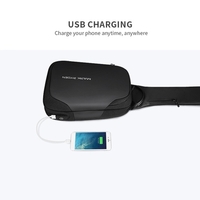 MARK RYDEN Portable À La Mode Casual Anti-Thief Multifonctionnel Étanche USB De Charge Hommes Sac À Bandoulière