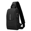 MARK RYDEN TSA Serrure Crossbody Hommes Sac Étanche USB Charge Poitrine Pack Court Voyage Messagers Poitrine Sac À Bandoulière Hommes