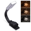 Marque-page Lampe de lecture rechargeable Lampe à LED Eye-Care 3 Température de couleur Gradation en continu avec Double clip magnétique pour lire au lit