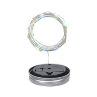 Mason Jar lanterne solaire lumières couvercle étanche lampe fée lumière fil de cuivre chaîne décor extérieur Patio jardin décor