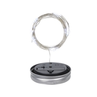 Mason Jar lanterne solaire lumières couvercle étanche lampe fée lumière fil de cuivre chaîne décor extérieur Patio jardin décor