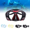 Masque anti-buée de plongée en apnée Plongée Sous-Marine Hommes Femmes Deux-fenêtre Plongée sous-marine Masque de natation Lunettes de natation Masque en verre trempé lentille souple Jupe en silicone PC Cadre adultes