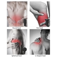 Massage musculaire Fascia Pistolet Poignée antidérapante 6 niveaux Batterie rechargeable Faible bruit avec 4 têtes de massage remplaçables