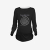 Maternité Chemise Manches Longues O-Cou Future Math Geek Imprimer Drôle De Grossesse Maman Tops Tee Noir L