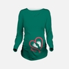 Maternité Shirt Manches Longues O-Neck Empreinte Drôle De Grossesse Mom Tops Tee Blanc L