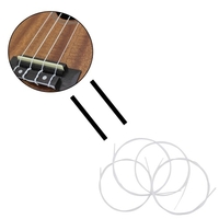 Matériel en nylon noir ukulélé ukelele uke cordes,  4pcs / set