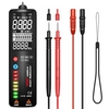 MAXRIENY ADMS1A / ADMS1Q (en option) Multimètre numérique à écran LCD 2, 4 pouces 8 indicateurs LED Affichage à 3 lignes Testeur de tension automatique Voltmètre Outil polyvalent intelligent