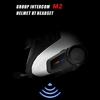 Maxto M2 BT casque de moto interphone FM casque étanche Moto Interphone remplacement pour Vimoto SENA casques 2 pièces noir