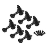 Mécaniques pour guitare électrique Boutons Cordes Tuning Pegs Mécaniques de verrouillage Lot de 6 pièces 6R avec vis de montage et embouts Doré
