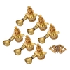 Mécaniques pour guitare électrique Boutons Cordes Tuning Pegs Mécaniques de verrouillage Lot de 6 pièces 6R avec vis de montage et embouts Doré