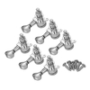 Mécaniques pour guitare électrique Boutons Cordes Tuning Pegs Mécaniques de verrouillage Lot de 6 pièces 6R avec vis de montage et embouts Doré