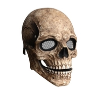 Mâchoire mobile pleine tête crâne masque squelette masque Halloween Cosplay effrayant masque horreur casque pour Halloween Festival fête décoration