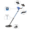 MD8050 Détecteur de métaux souterrain Détecteur de métaux portatif Portable Amovible Facile à installer Détecteur de métaux souterrain Haute sensibilité avec écran LCD rétroéclairé Bobine de recherche de 11 pouces pour enfants adultes