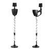 MD920 Détecteur de métaux souterrain portatif portable Installation facile détachable Outil de détection de métaux dorés au trésor haute sensibilité Grand écran d