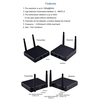 Measy FHD686 2.4G / 5G Émetteur et récepteur audio / vidéo HDMI sans fil pour appareil photo / ordinateur portable / ordinateur Transmet de l