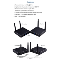 Measy FHD686 2.4G / 5G Émetteur et récepteur audio / vidéo HDMI sans fil pour appareil photo / ordinateur portable / ordinateur Transmet de l