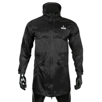 Men Long Waterproof Windproof Hooded Rain Jacket MTB Bicycle Cycling Rain Jacket Outdoor Sport Running Camping Raincoat