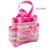 Mesh Beach Bag Extra Large Beach Bags and Tote Backpack Toys Serviettes Sand Oxford Cloth Bag,  Quick Dry Waterproof Shower Tote Bag,  for Holding Beach Toys Market Grocery Picnic Tote