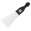Metal Afro Comb Afro-Américain Pick Peigne Brosse à cheveux Coiffure Styling Tool Black Fist