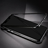 Metal-bordé de téléphone portable cas trempé verre magnétique adsorption protection Smartphone couverture pare-chocs de luxe cadre en aluminium cas pour Iphone 7p