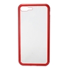 Metal-bordé de téléphone portable cas trempé verre magnétique adsorption protection Smartphone couverture pare-chocs de luxe cadre en aluminium cas pour Iphone 7p