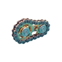 Metal Gear Bicycle Chain Décompression Fingertip Chain Gear Chain Décompression Jouet (couleur 1)