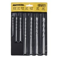 Meterk MK23 7PCS Cement Masonry Drill Bit Set with Sandblasting Surface Treatment