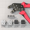 Meterk Professional 4 en 1 pinces à sertir pour bornes à cliquet d