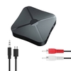 Émetteur et récepteur audio 2 en 1 Adaptateur audio BT 4.2 Adaptateur portable double mode Transmission stable Plug and Play Noir