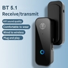 Émetteur et récepteur BT 5.1 Adaptateur émetteur audio sans fil 3, 5 mm 2-en-1 pour système audio domestique pour ordinateur portable TV