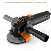 Meuleuse à angle électrique 6A 4-1 / 2inch avec 115mm 3 meules abrasives de meulage 3 roues abrasives de coupe