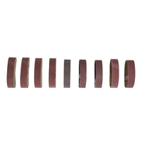 Meuleuse multifonctionnelle Mini ponceuse à bande électrique bricolage polissage rectifieuse affûteuse de bords avec 10 pièces 30mm papier abrasif