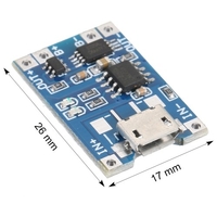 Micro / Type-C / Mini USB 5V 1A TP4056 Carte de charge du module de chargeur de batterie au lithium 18650 avec protection à double fonction Li-ion 1A