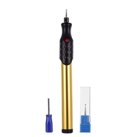 Micro stylo de gravure électrique Mini graveur machine sans fil bricolage outils de sculpture kit de gravure avec pointe de diamant supplémentaire pour bricolage bijoux métal verre plastique bois céramique pierre