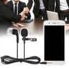 Microphone à clipser omnidirectionnel à revers Lavalier 2 en 1