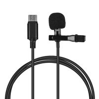 Microphone à condensateur à pince Mini Lapel Lavalier