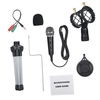 Microphone à condensateur filaire Audio 3.5mm Studio Mic Enregistrement vocal KTV Karaoké Mic avec support pour téléphone PC