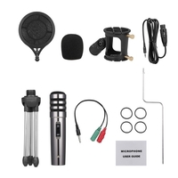 Microphone à condensateur multifonctionnel Kit de microphone d