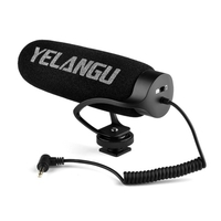 Microphone à condensateur YELANGU MIC08 sur caméra