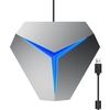 Microphone de conférence USB de bureau Micro PC omnidirectionnel à 360 ° avec fonction de sourdine Plug and Play Compatible avec Windows MacOS pour vidéoconférence Chatter Enregistrement de jeu Cours en ligne Skype