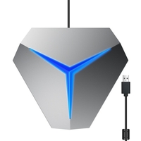 Microphone de conférence USB de bureau Micro PC omnidirectionnel à 360 ° avec fonction de sourdine Plug and Play Compatible avec Windows MacOS pour vidéoconférence Chatter Enregistrement de jeu Cours en ligne Skype