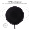Microphone de conférence USB Microphones de PC à condensateur omnidirectionnel 360 ° pour le chat de jeu de vidéoconférence