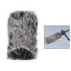 Microphone extérieur de petite taille Mic Pare-brise pelucheux Couvercle pare-brise pour SHENGGU SG-107 / SG109 ou autres microphones compacts 6 * 5cm / 2.4 * 2in (L * D)