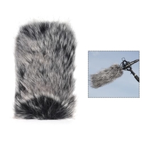 Microphone extérieur de petite taille Mic Pare-brise pelucheux Couvercle pare-brise pour SHENGGU SG-107 / SG109 ou autres microphones compacts 6 * 5cm / 2.4 * 2in (L * D)