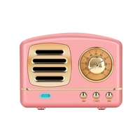 Microphone intégré mini haut-parleur rétro sans fil rechargeable