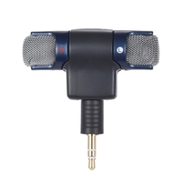 Microphone micro stéréo externe avec câble adaptateur micro USB Mini de 3, 5 mm pour GoPro Hero 3 3+ 4 pour appareil photo Action Action AEE