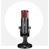 Microphone pour ordinateurs avec lumière RVB Microphone plug-and-play USB rotatif pour ordinateurs Réunion Chat vocal